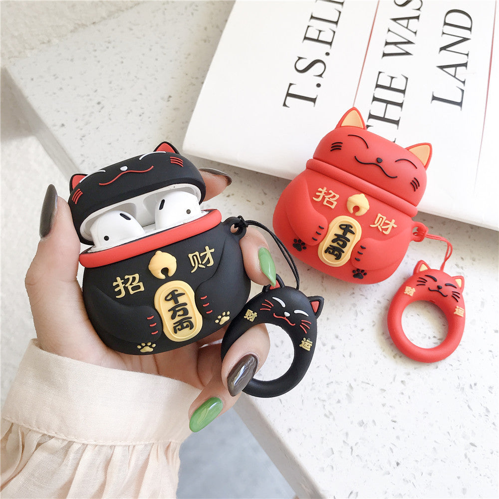 Lucky cat headphones set null