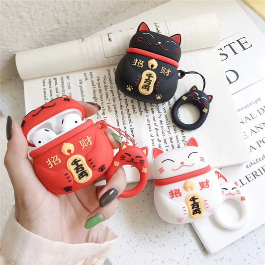 Lucky cat headphones set null