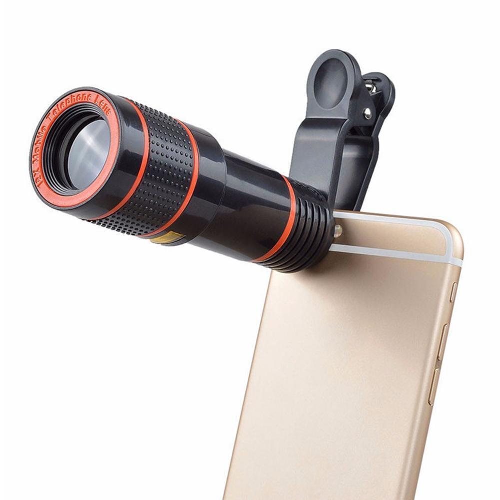 HD 8X Clip On Optical Zoom Telescope Camera Lens For Universal Mobile Cell Phone null