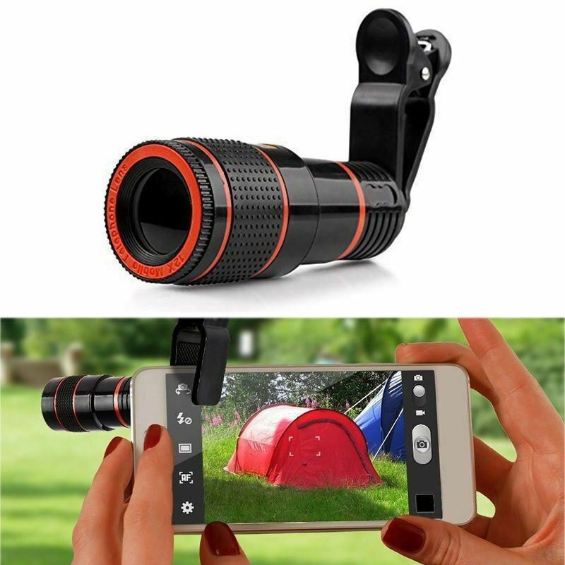 HD 8X Clip On Optical Zoom Telescope Camera Lens For Universal Mobile Cell Phone null